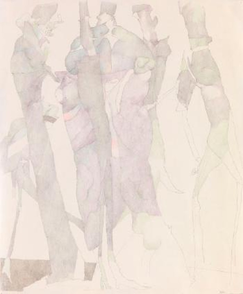 Abstrakte Personen by Horst Janssen