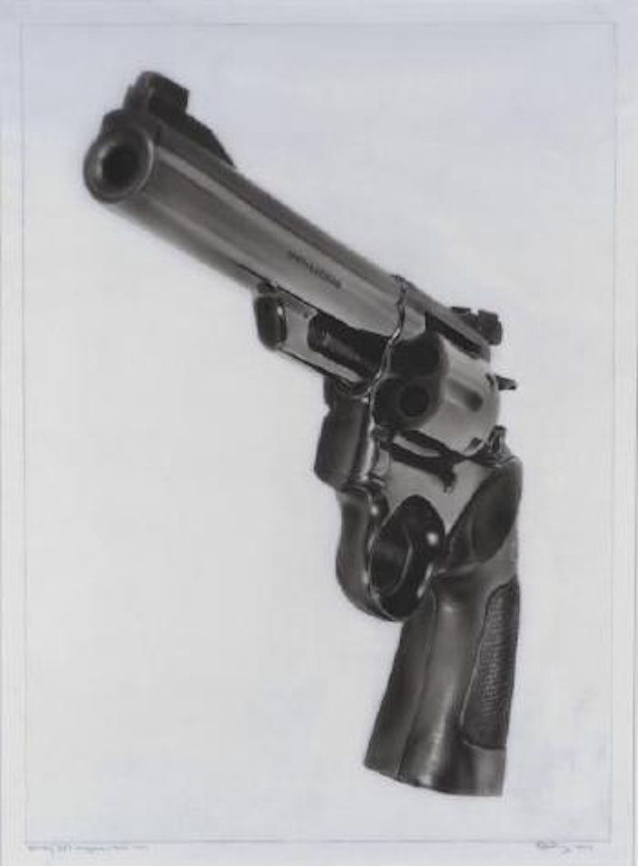 Study 357 Magnum/black steel by Robert Longo