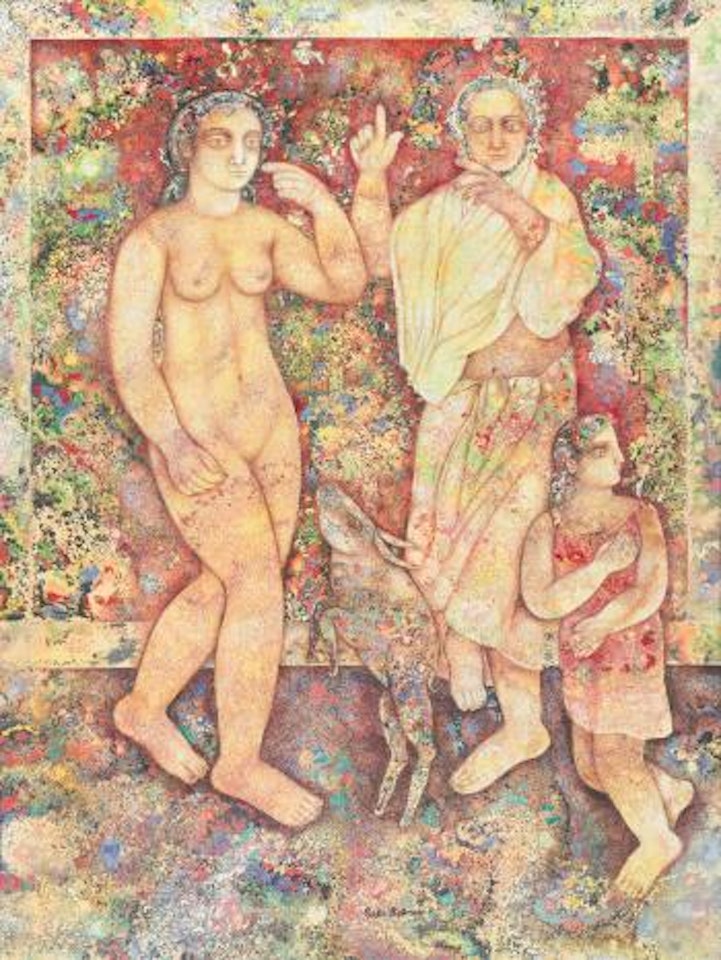 Artist Dancing in Front of his Lover by Sakti Burman