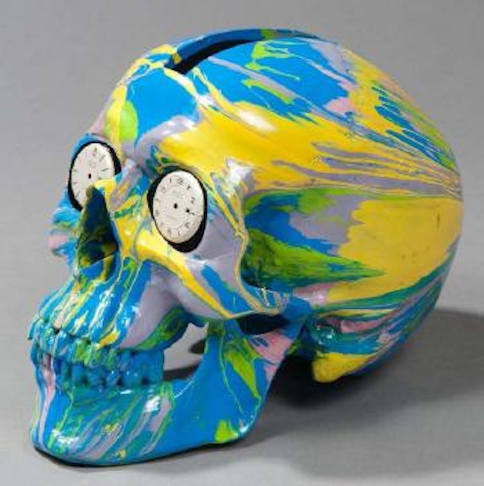 The hours spin skull by Damien Hirst