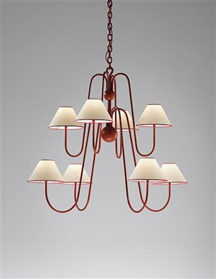 Eight-armed 'Bouquet' chandelier by Jean Royere
