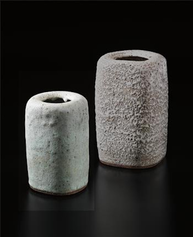Squared flower vase by Lucie Rie