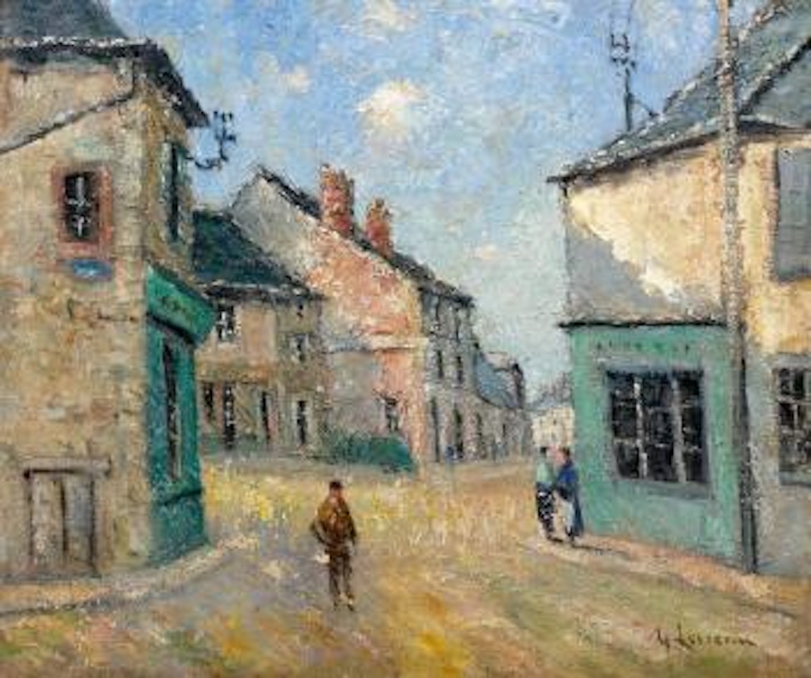 Rue de village by Gustave Loiseau