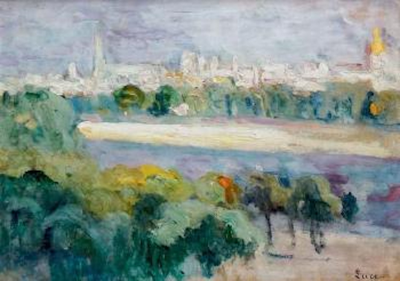 Paris, bord de Seine by Maximilien Luce