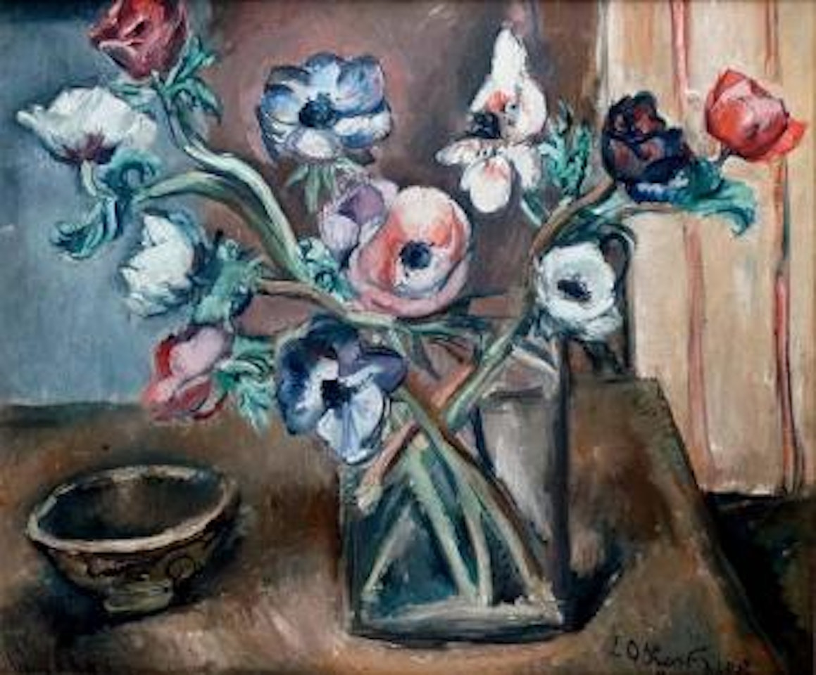 Vase d'anémones by Othon Friesz