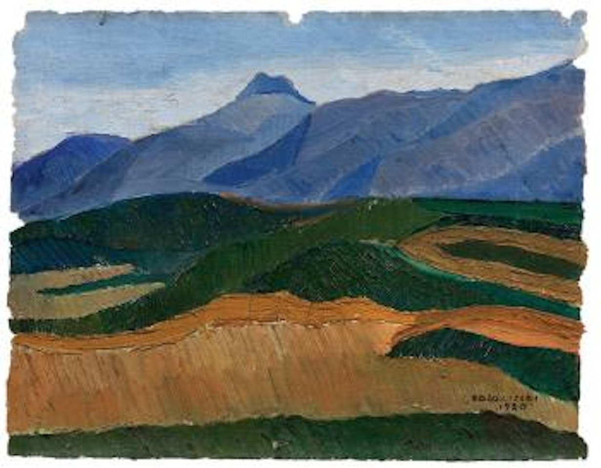Paesaggio ad Anagni by Giovanni Colacicchi