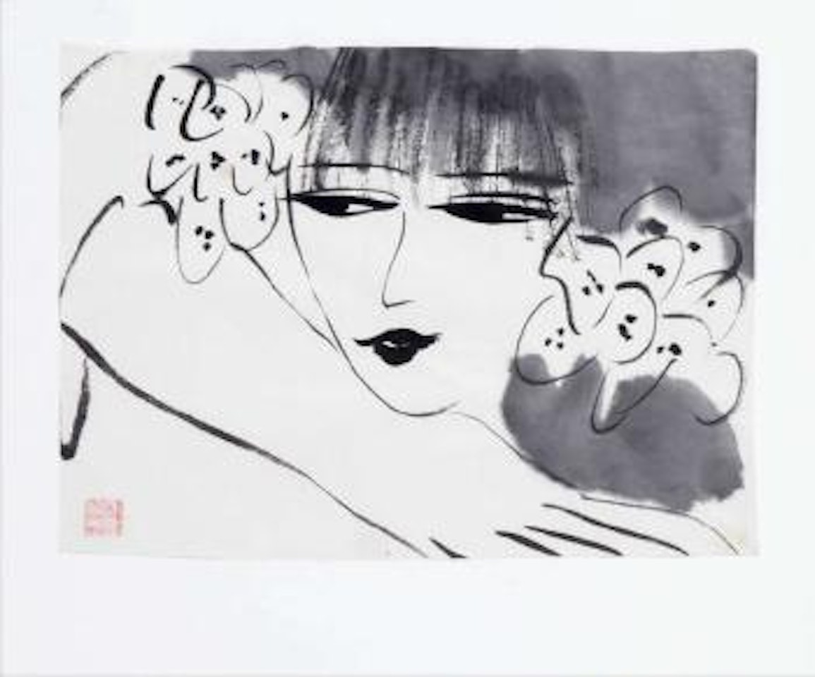 Tête d’une femme by Walasse Ting