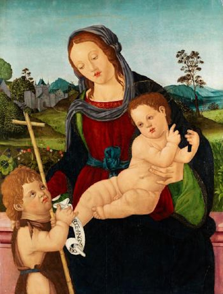 Maria Mit Dem Kind Und Dem Johannesknaben by Italian School