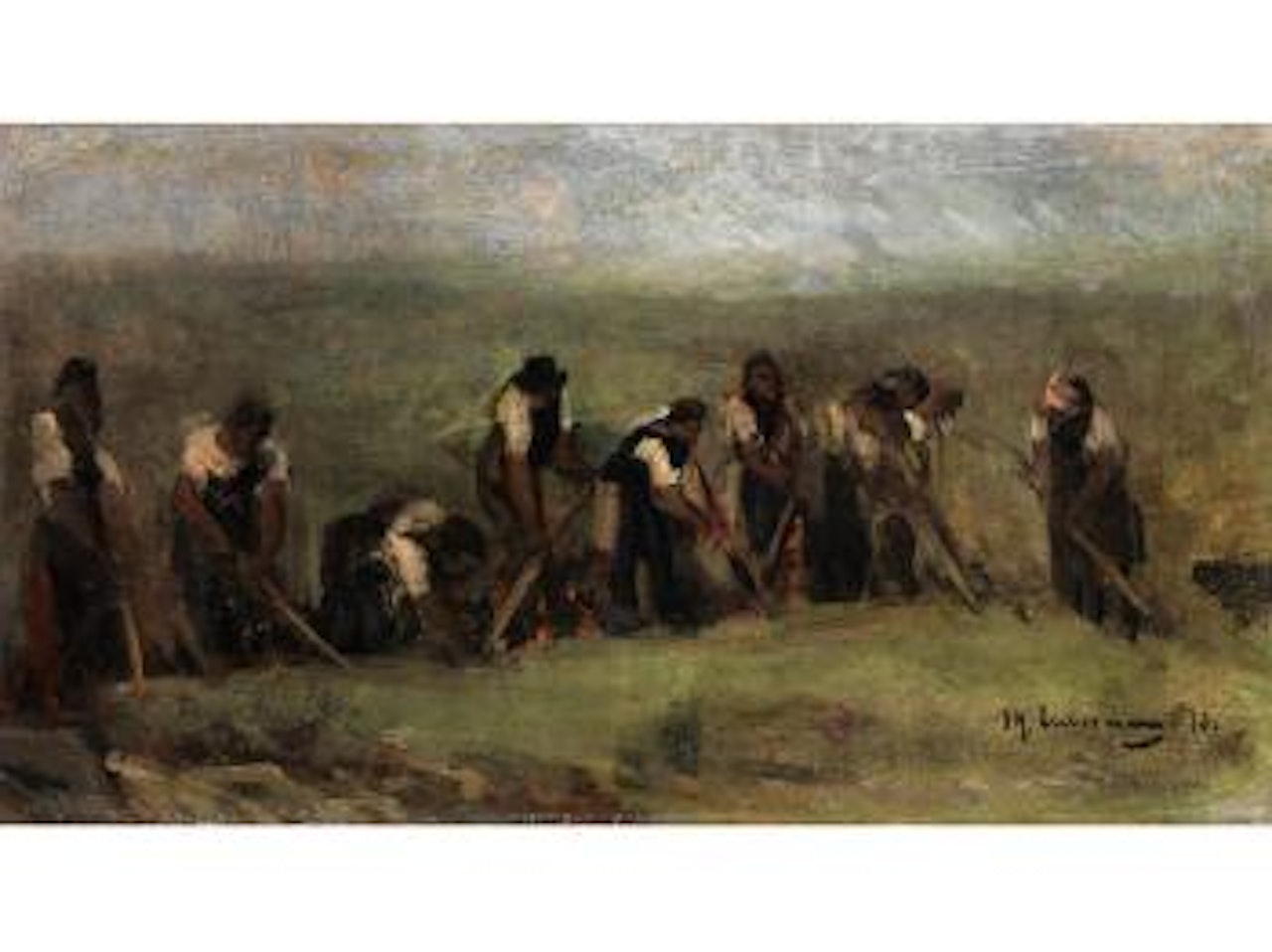 Arbeiter Im Rübenfeld by Max Liebermann