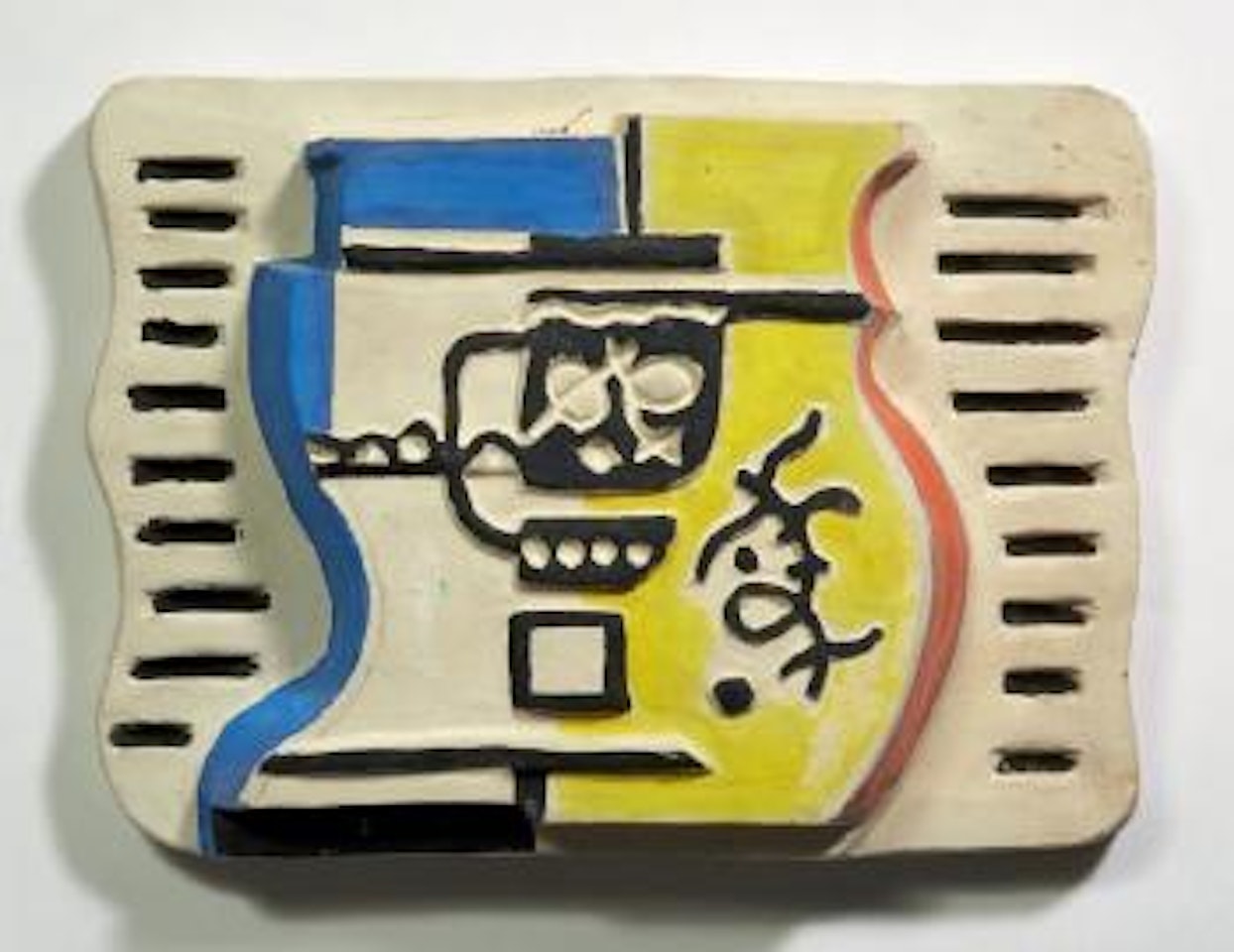 Composition bleu jaune et bleu by Fernand Leger