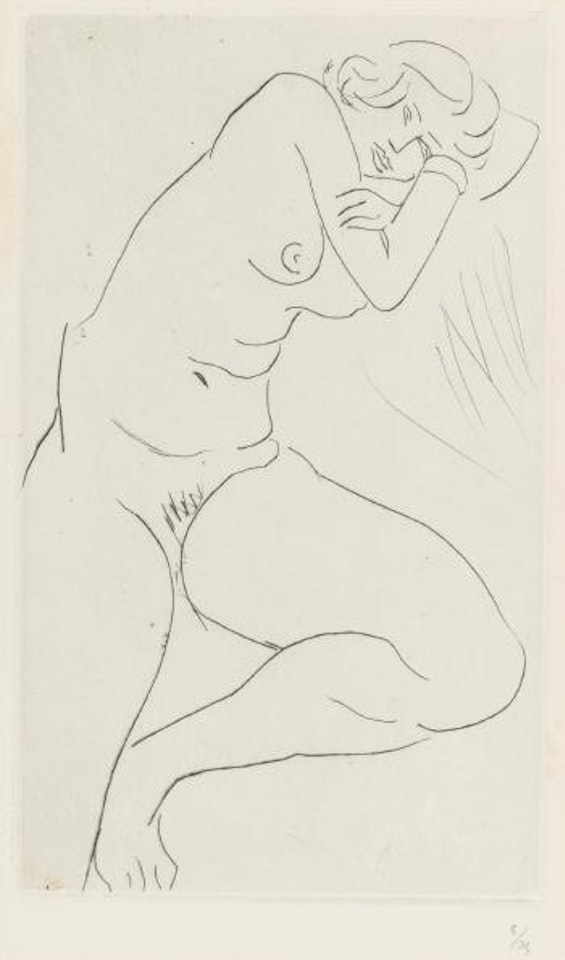 Nu Assis, La Tête Dans Les Bras (Duthuit 117) by Henri Matisse