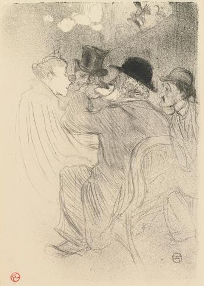 Au Moulin Rouge: Un Rude!... Un Vrai Rude! (Delteil 45; Adriani 50; Wittrock 35) by Henri de Toulouse-Lautrec