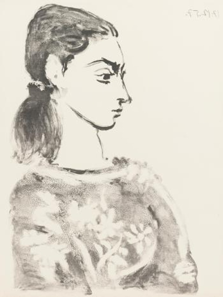 Femme Au Corsage Ã  Fleurs (B. 846; M. 307) by Pablo Picasso