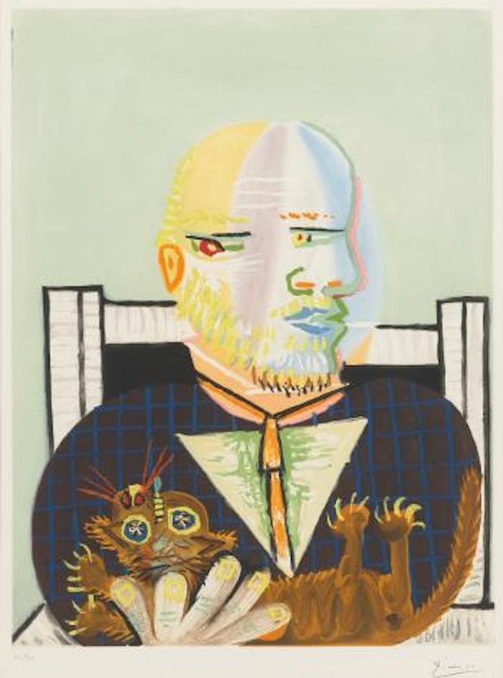 Vollard Et Son Chat by Pablo Picasso