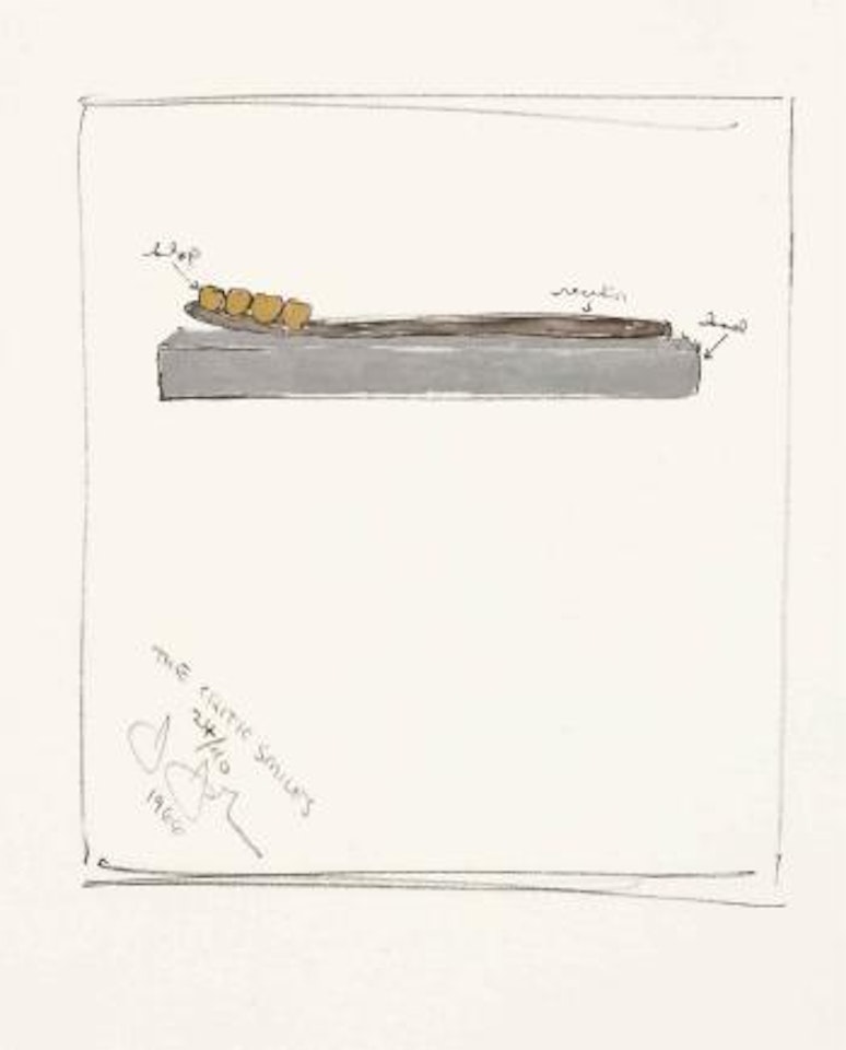The Critic Smiles (ULAE 25) by Jasper Johns