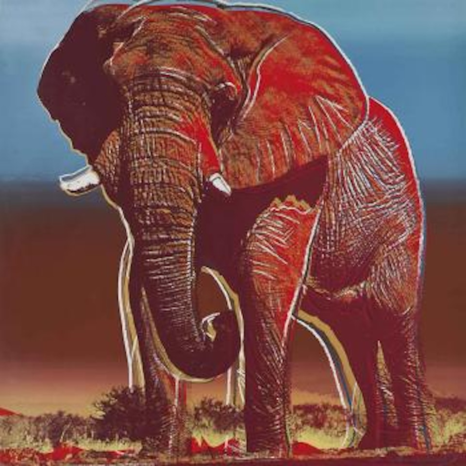 African Elephant, from Endangered Species (see F & S IIB293) by Andy Warhol