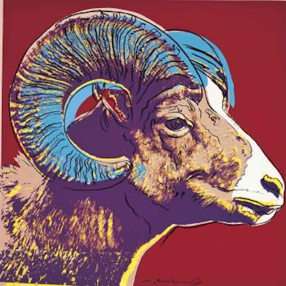 Bighorn Ram, from Endangered Species (see F & S II302) by Andy Warhol