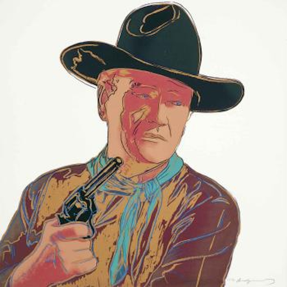 John Wayne, from Cowboys and Indians (see F & S IIB377) by Andy Warhol