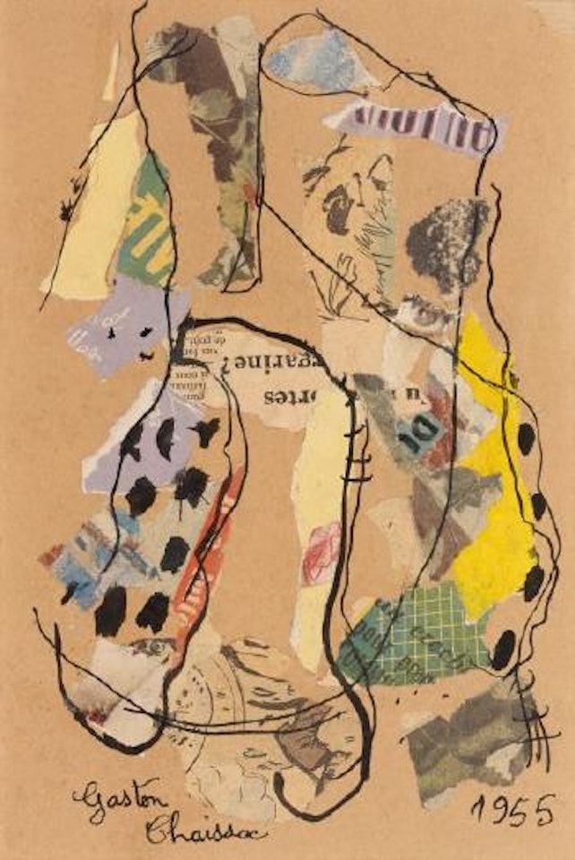 Composition abstraite by Gaston Chaissac