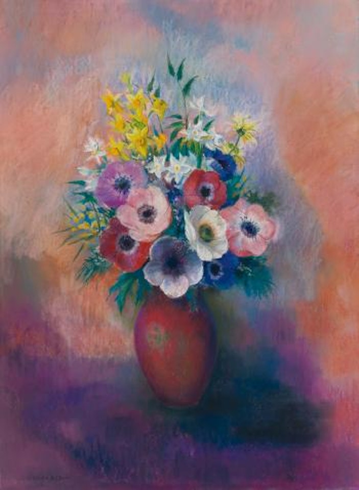 Vase D'anémones by Odilon Redon