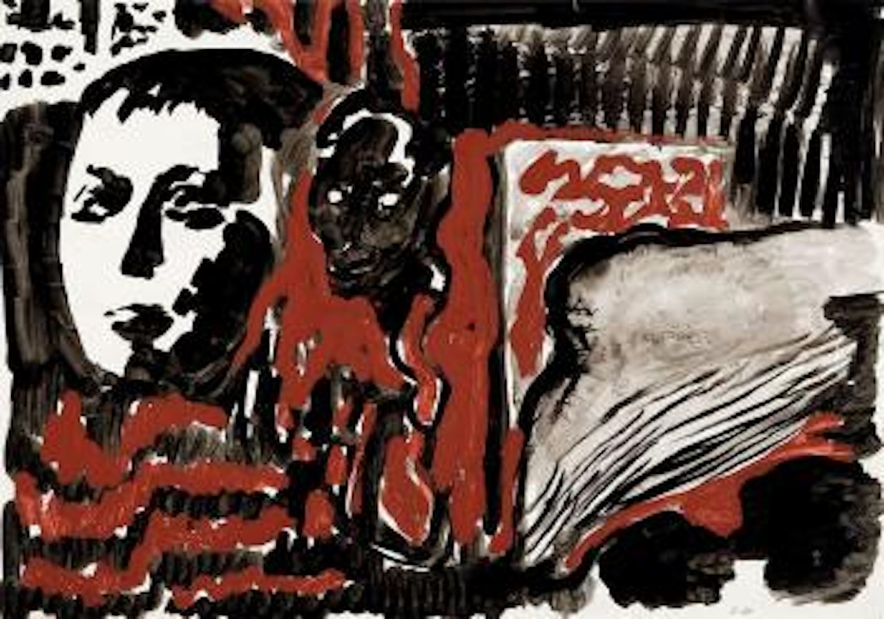 o.T. (Kopf und Feuer) by A.R. Penck