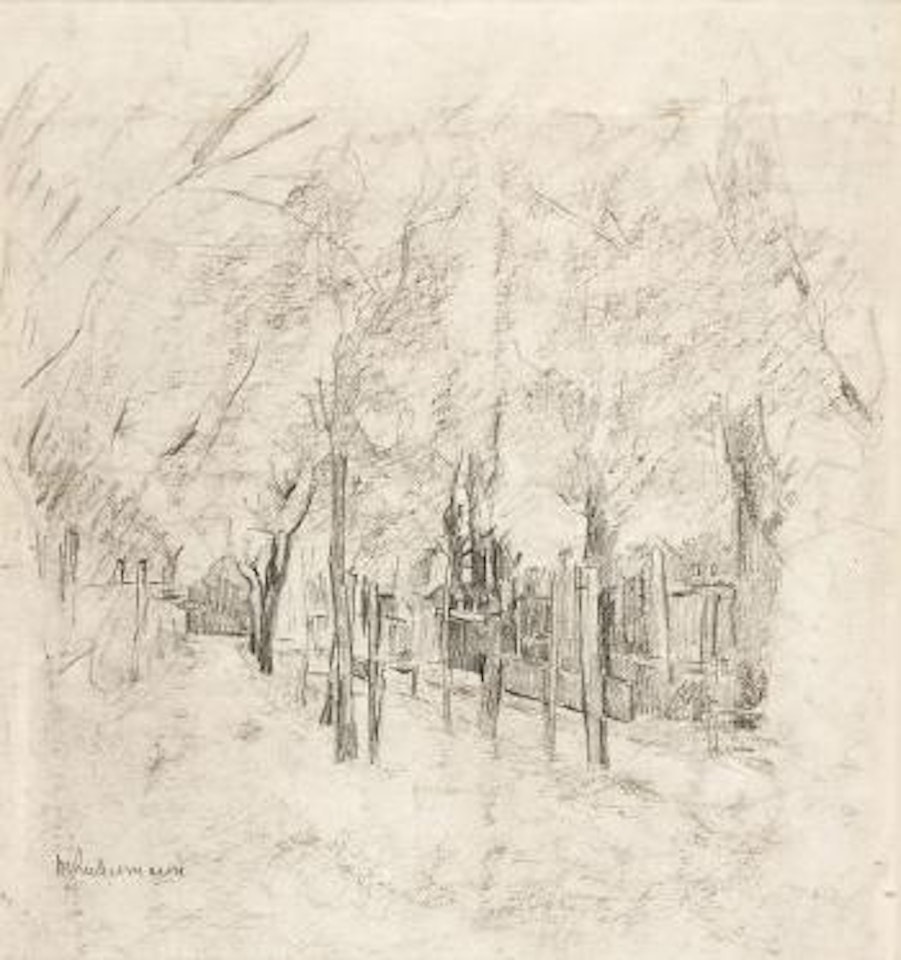 Holländische Dorfstraße In Katwijk by Max Liebermann