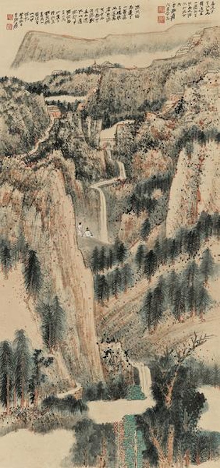 Journey to the west by Zhang Daqian