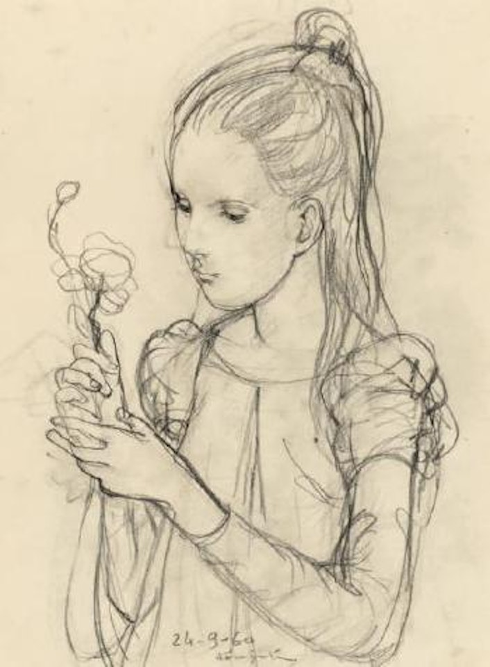 Fille au muguet by Leonard Tsuguharu Foujita