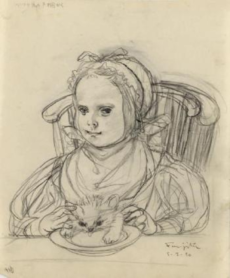 Le repas by Leonard Tsuguharu Foujita