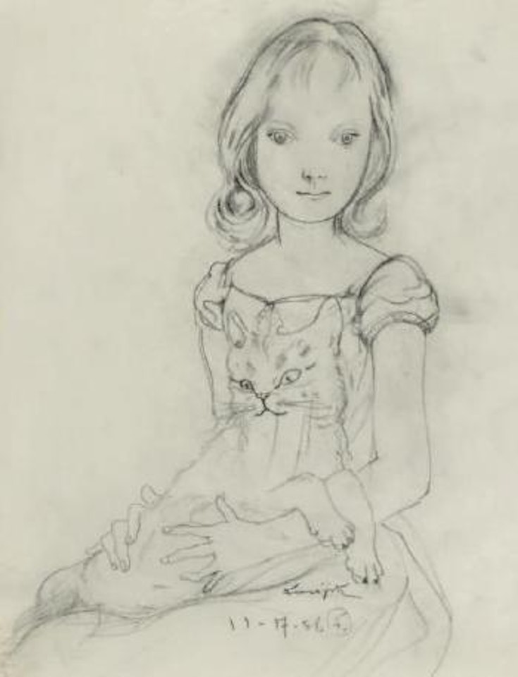 Le coiffeur by Leonard Tsuguharu Foujita