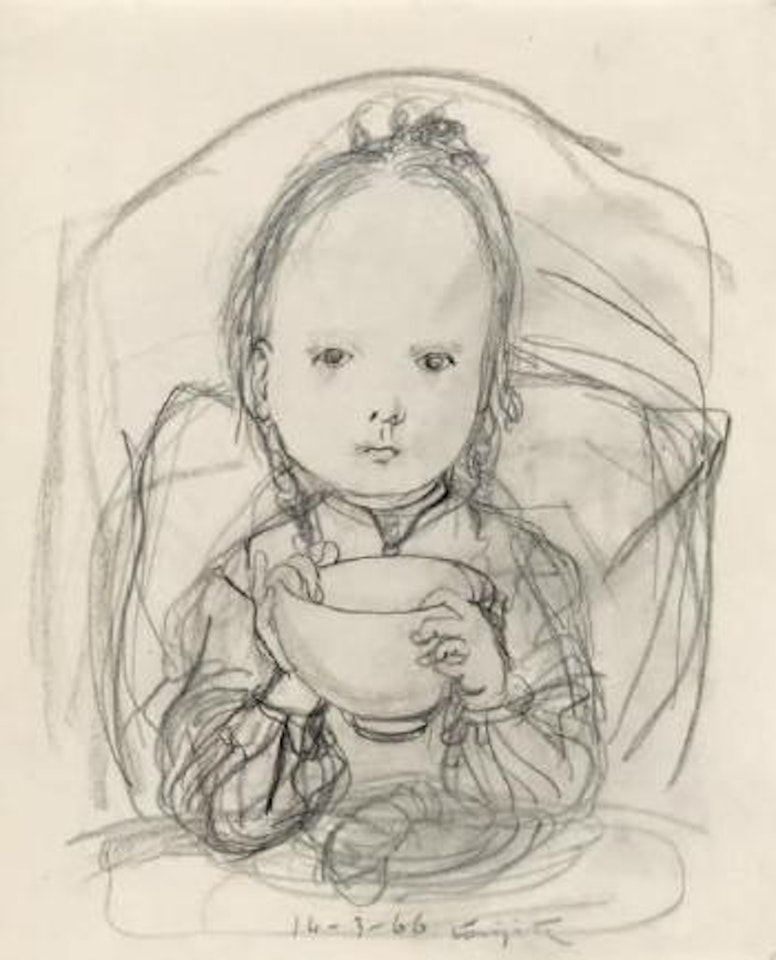 Petit dejeuner by Leonard Tsuguharu Foujita