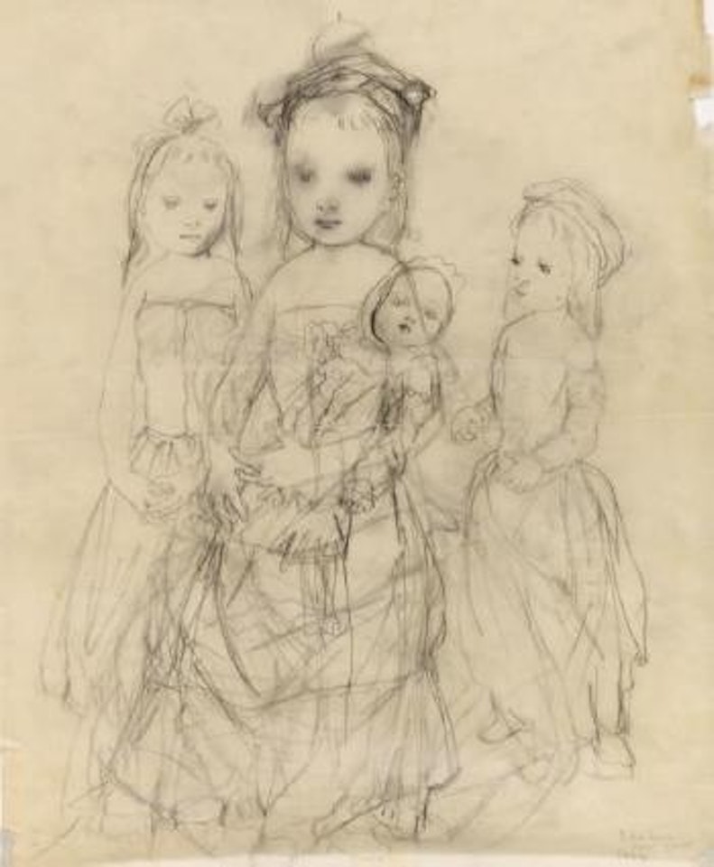 Groupe d'enfants by Leonard Tsuguharu Foujita