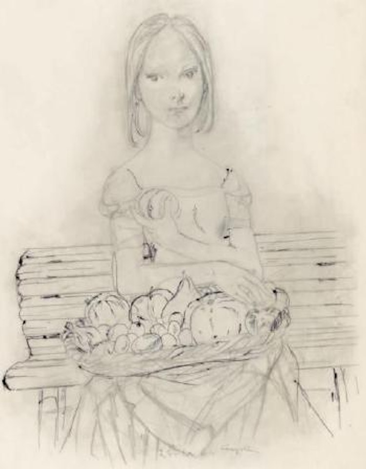 Marchande de fruits by Leonard Tsuguharu Foujita