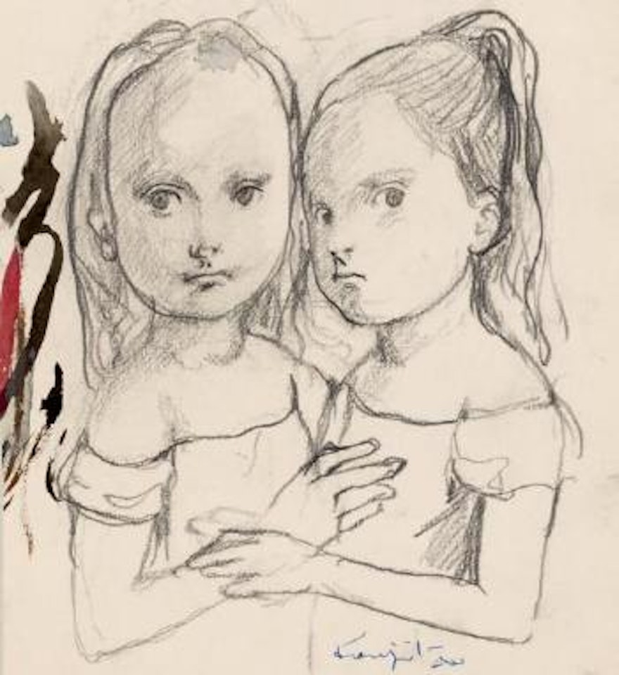 Les deux soeurs by Leonard Tsuguharu Foujita
