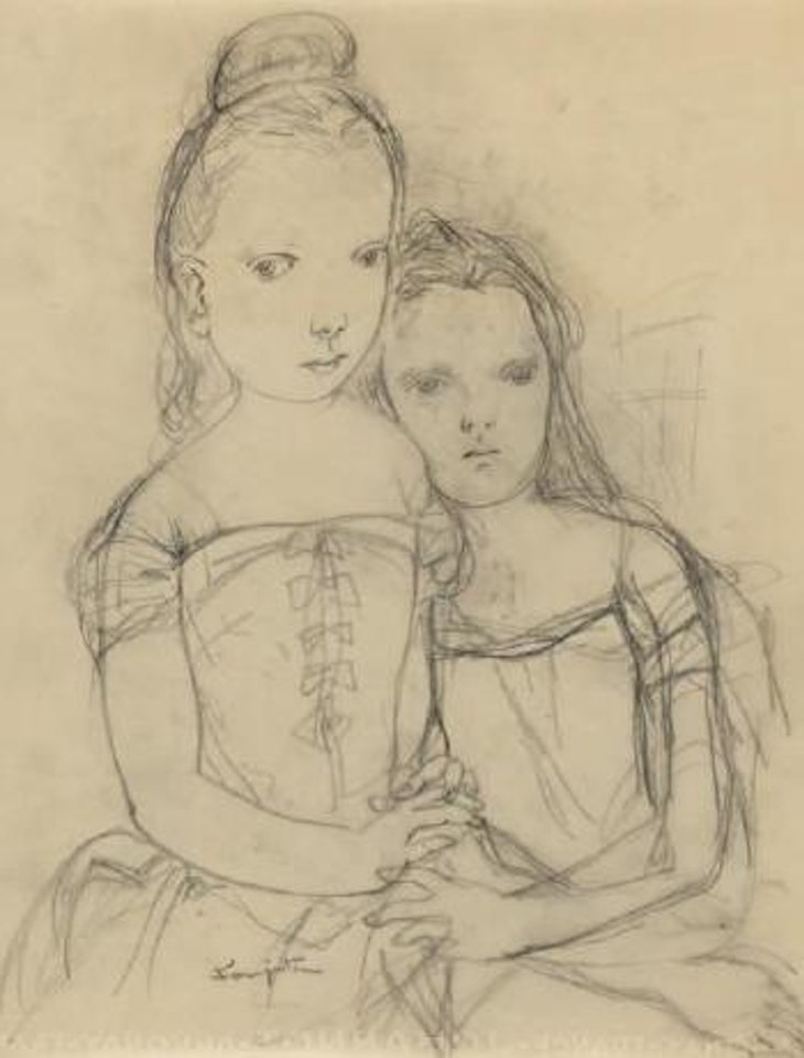 Deux fillettes by Leonard Tsuguharu Foujita