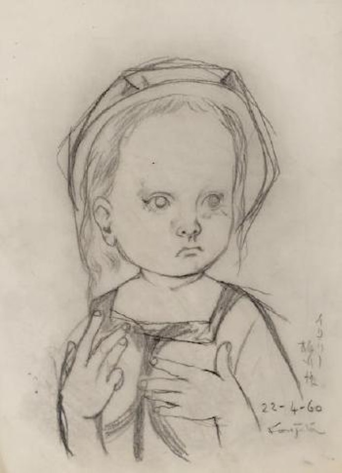 Fillette au costume de marin by Leonard Tsuguharu Foujita