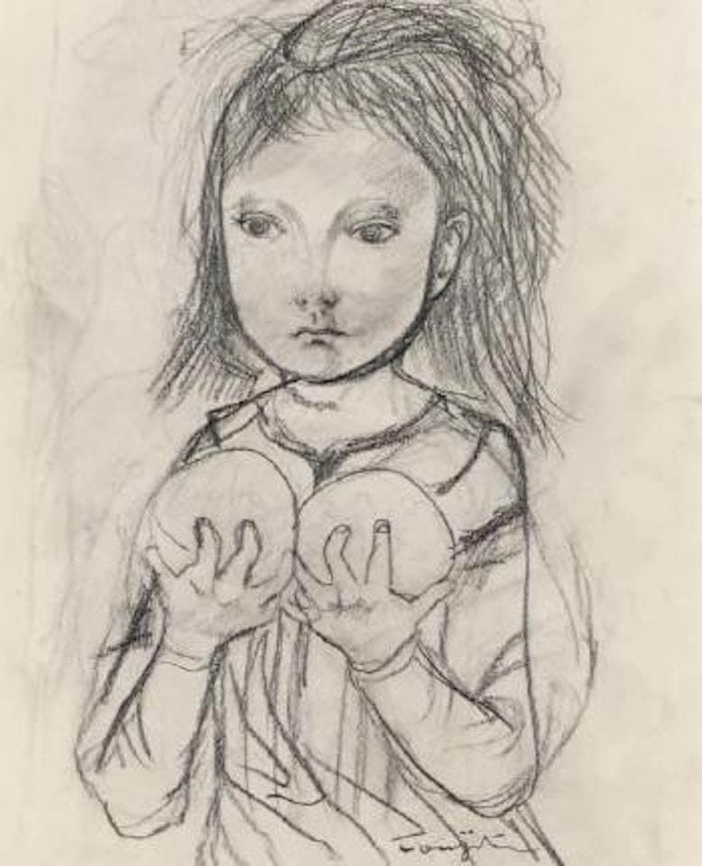 Petite fille aux fruits by Leonard Tsuguharu Foujita