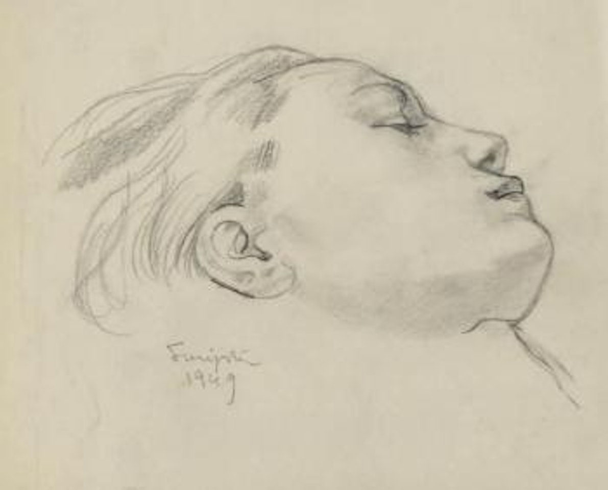 Visage endormi by Leonard Tsuguharu Foujita