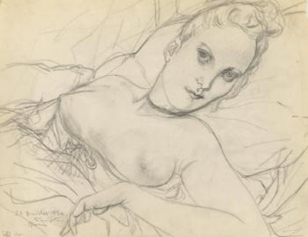 Femme aux seins nus by Leonard Tsuguharu Foujita