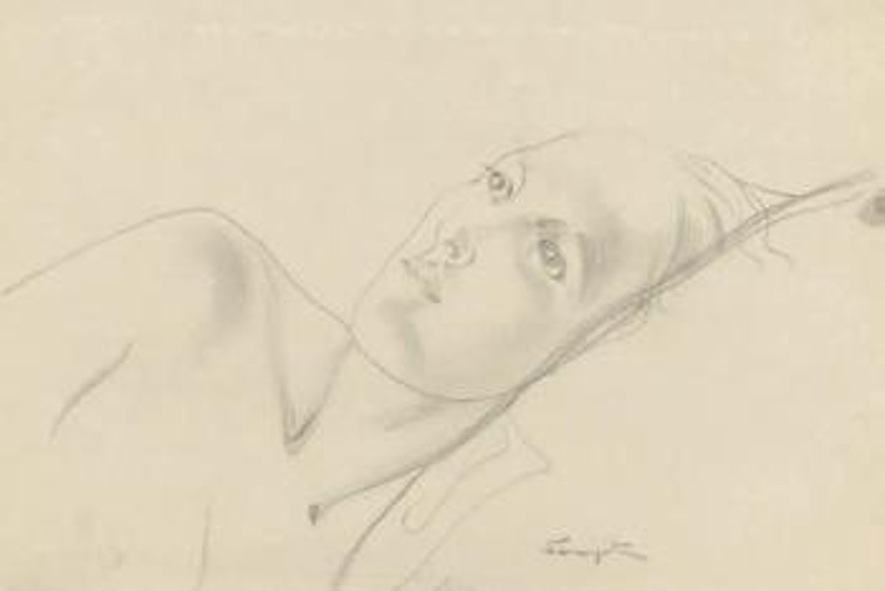 Femme allongée by Leonard Tsuguharu Foujita