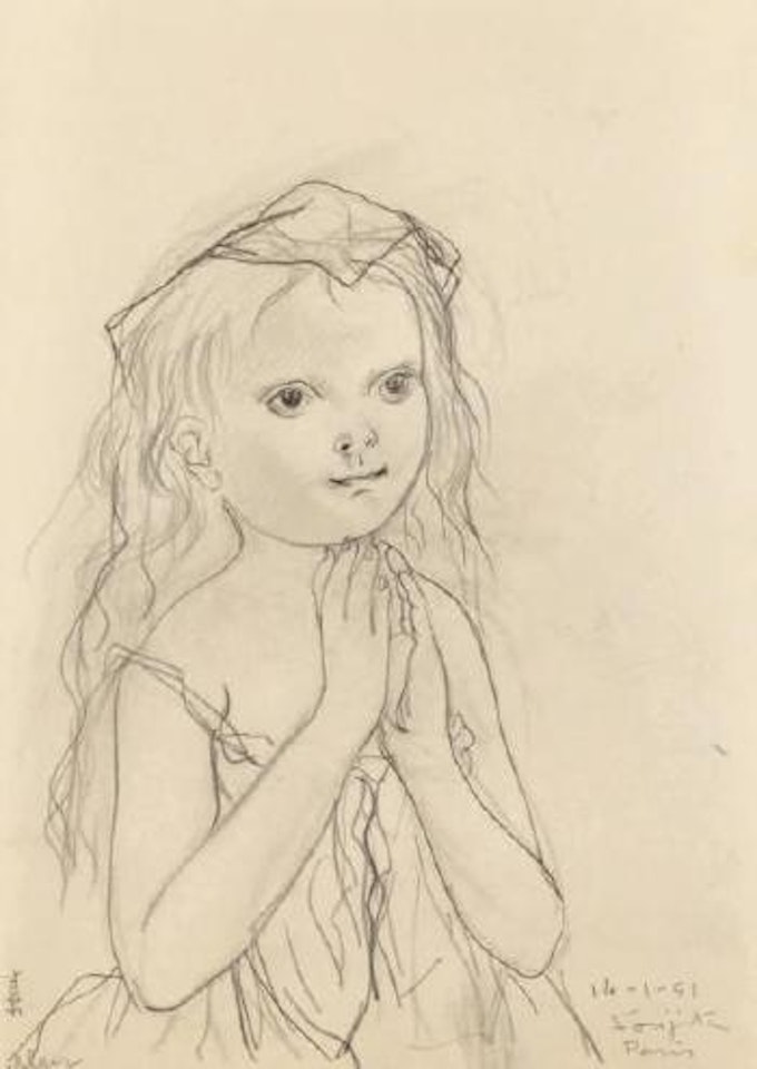 La prière by Leonard Tsuguharu Foujita
