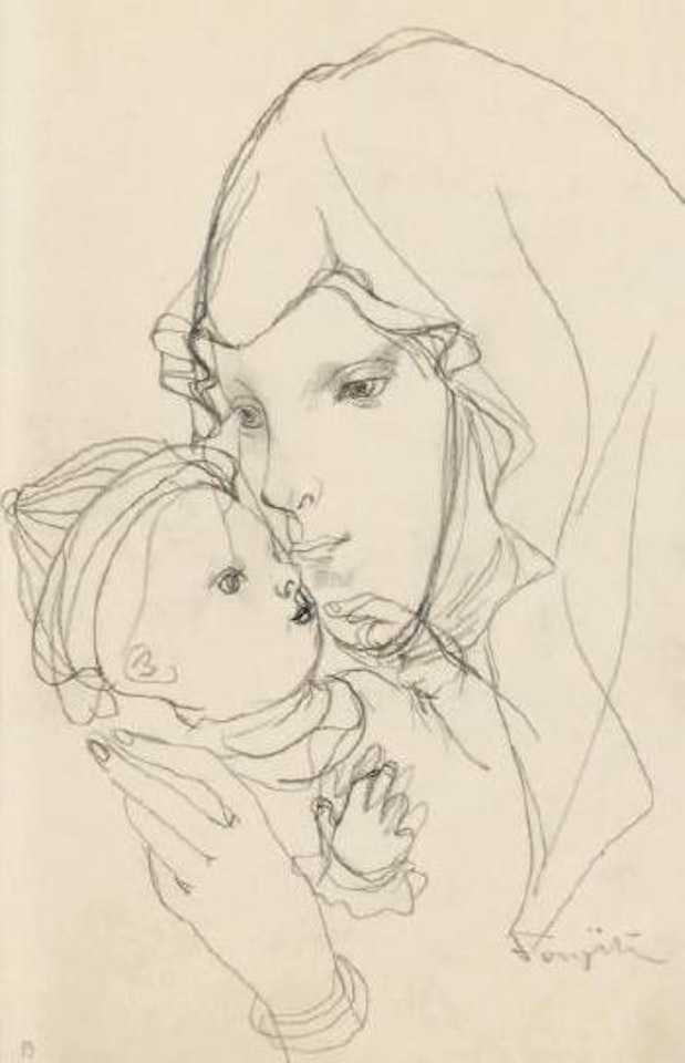 Conversation by Leonard Tsuguharu Foujita