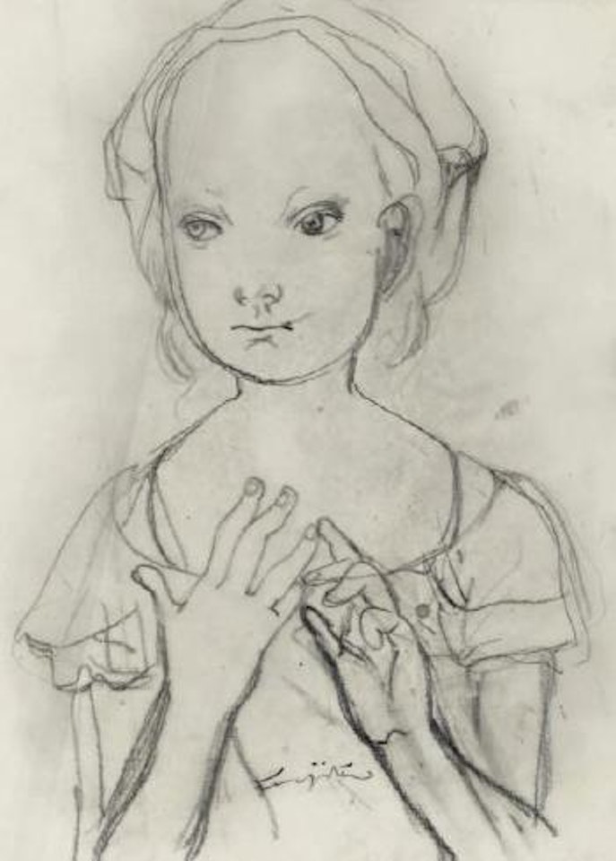 Fillette au fichu by Leonard Tsuguharu Foujita