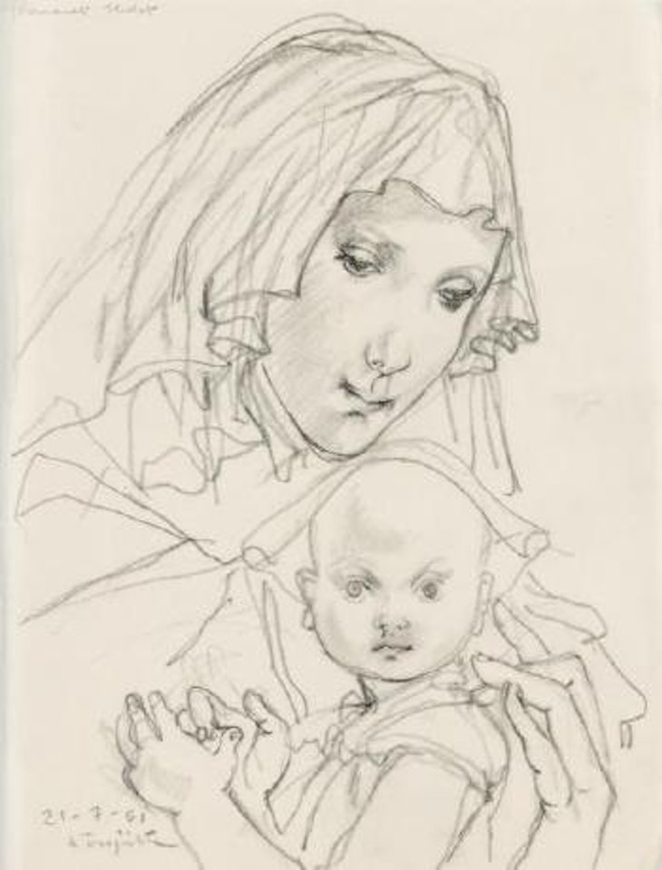 Mère et enfant by Leonard Tsuguharu Foujita