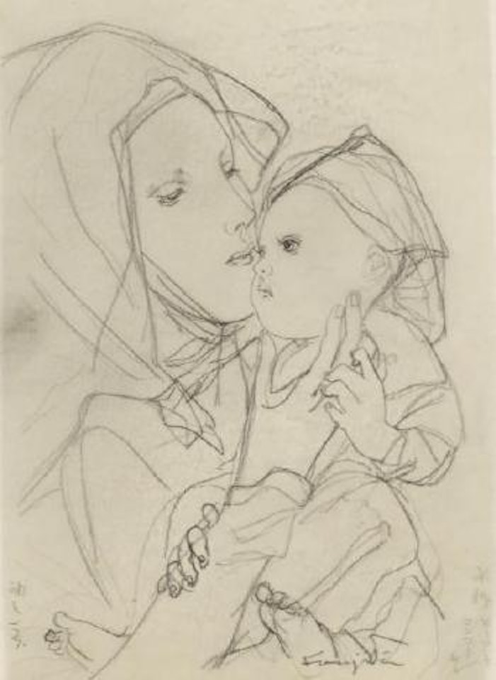 Mère et enfant by Leonard Tsuguharu Foujita