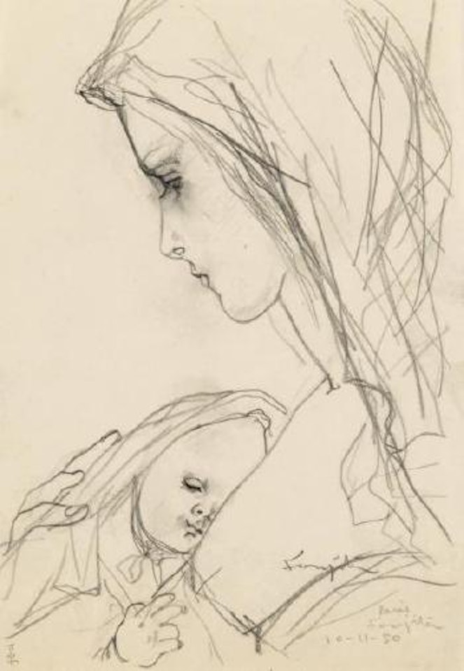 Intimité by Leonard Tsuguharu Foujita