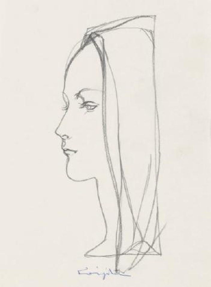 Profil épure by Leonard Tsuguharu Foujita