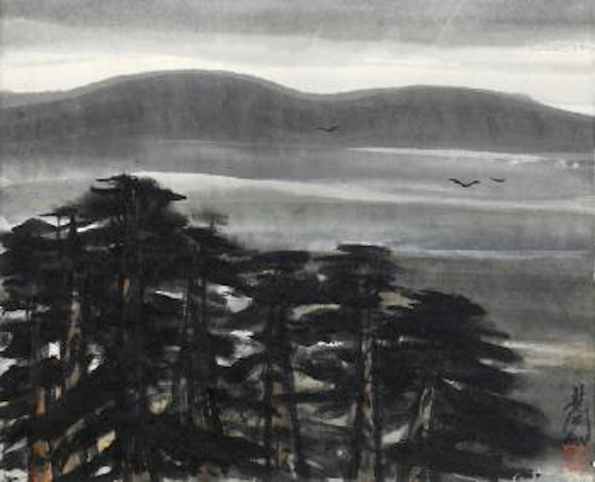 Overlooking by Lin Fengmian