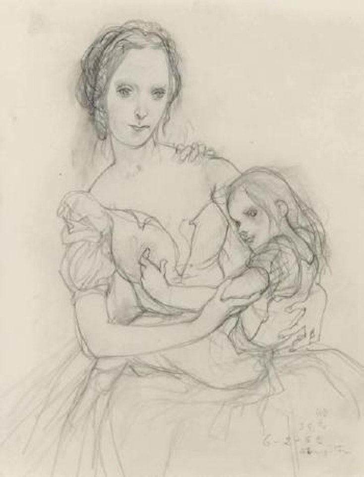 Mère et sa fille by Leonard Tsuguharu Foujita