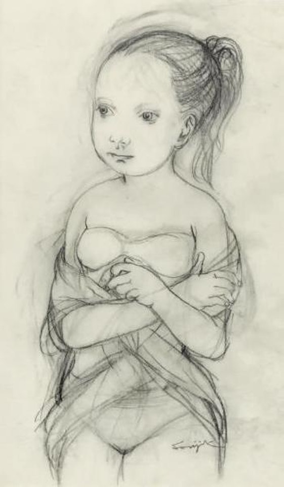 Petite fille en justaucorps by Leonard Tsuguharu Foujita